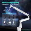FIFINE Boom Arm Mic Stand, Low Profile Metal Microphone Stand,