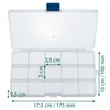 Sorting Box with 15 Adjustable Compartments Plastic Storage Box Organiser
