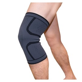 KY-BUSTER.COM Knee Supporter, Large Size, 1.1 gal (4 L), Extra Large, Reasonable, Knee Guard, Sports, Wear Type, For Left and Right Use, Pack of 1 (3XL, Gray/Black)