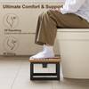 Wood Foldable Toilet Poop Stool Adult, 7" 8" 9" Height