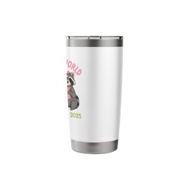 Color Our World Summer Reading 2025 Cute Cat Frog Raccoon Stainless Steel Insulated Tumbler