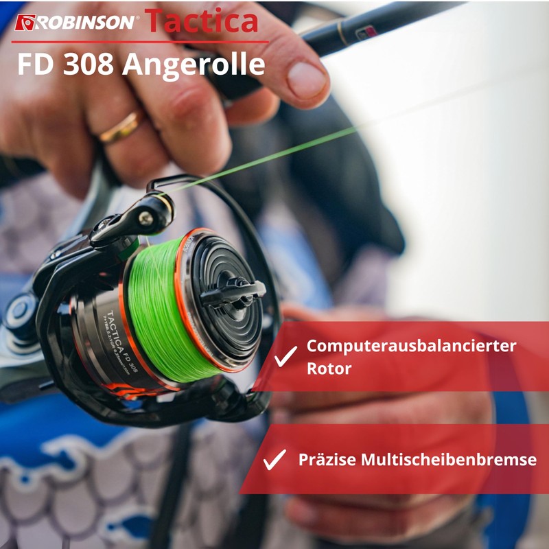 Robinson Tactica 3000 Fishing Reel - Front Brake, 8 Bearings,