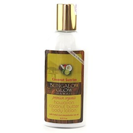 Hawaiian Sunrise, Hawaii Souvenir, Bubble Shack, Bangaloo Glow Premium Organic Body Lotion (Coconut Sunrise), 8.5 fl oz (250 ml), Hawaii, Miscellaneous Goods, Souvenir