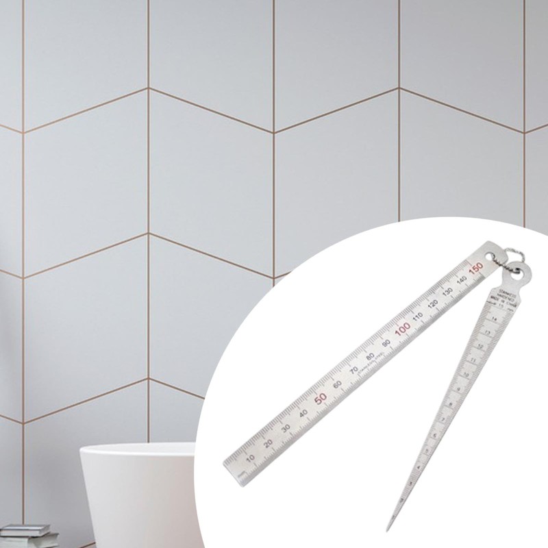 Milageto Taper Gauge Measuring Tool Stainless Steel Easy to Read