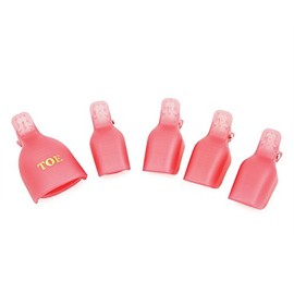 KADS 5pcs/pack Acrylic Nail Art Polish Remover Wrap Cleaner Superior Clip Caps for Toe