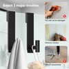 PMMASTO Shower Door Hooks, (7.5 Inch) Extended Over Door Hooks