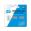 KMC Unisex's 7/8 Speed MissingLink Joining Link, Dark Silver, 7.3mm