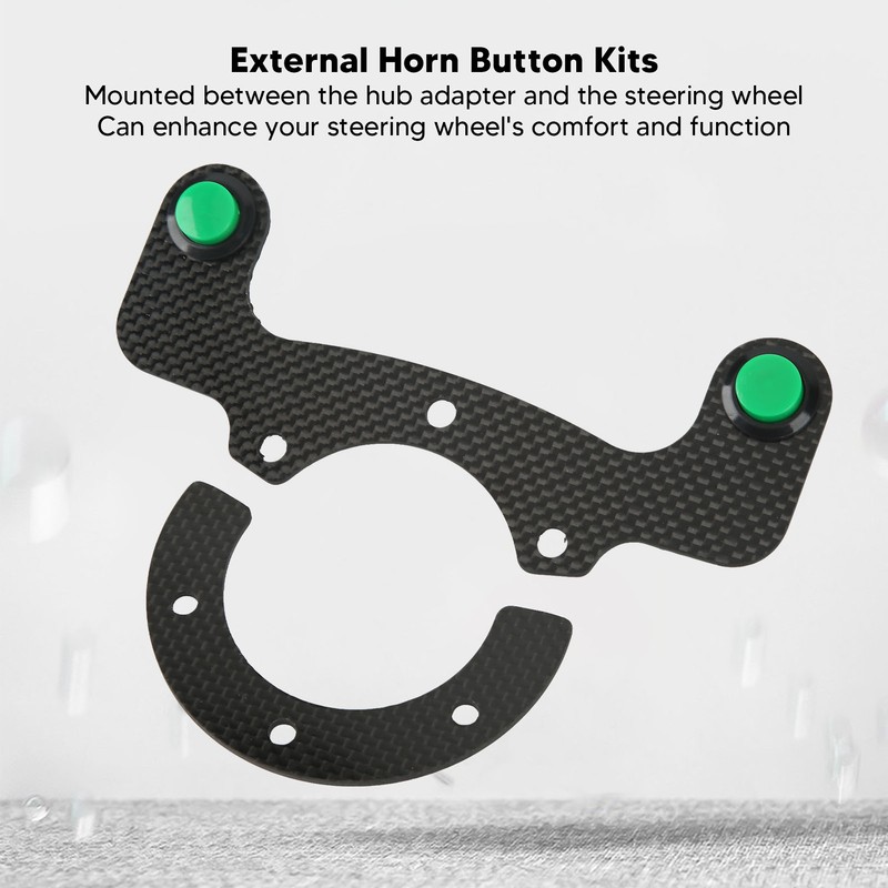 External Horn Button Kits Carbon Fiber 6 Bolts Steering Wheel