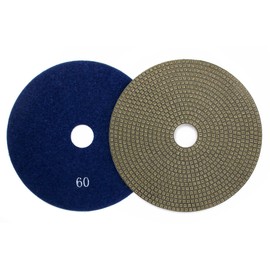 BSRTTOOL 6" Electroplated Diamond Polishing Pads- Wet Dry Sanding Tile Stone Marble Granite Concrete Ceramics Glass(60 Grit)