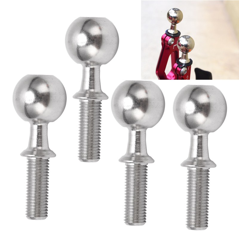 4Pcs Pivot Ball Stainless Steel Ball Head Screw for ARRMA