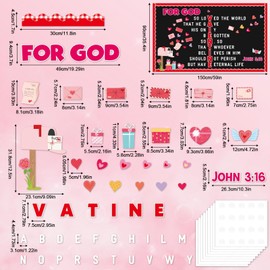 Valentine's Day Jesus Religious Bulletin Board Christian Classroom Decorations Valentines Letter Heart Mailbox Cutouts Sunday School Bulletin Board Border for Kids Classroom School Home Door Decor