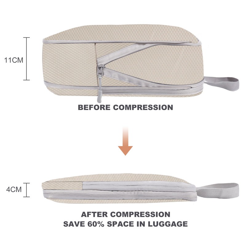 WUFANC Suitcase Organiser Set of 4 - Packing Cubes Compression,