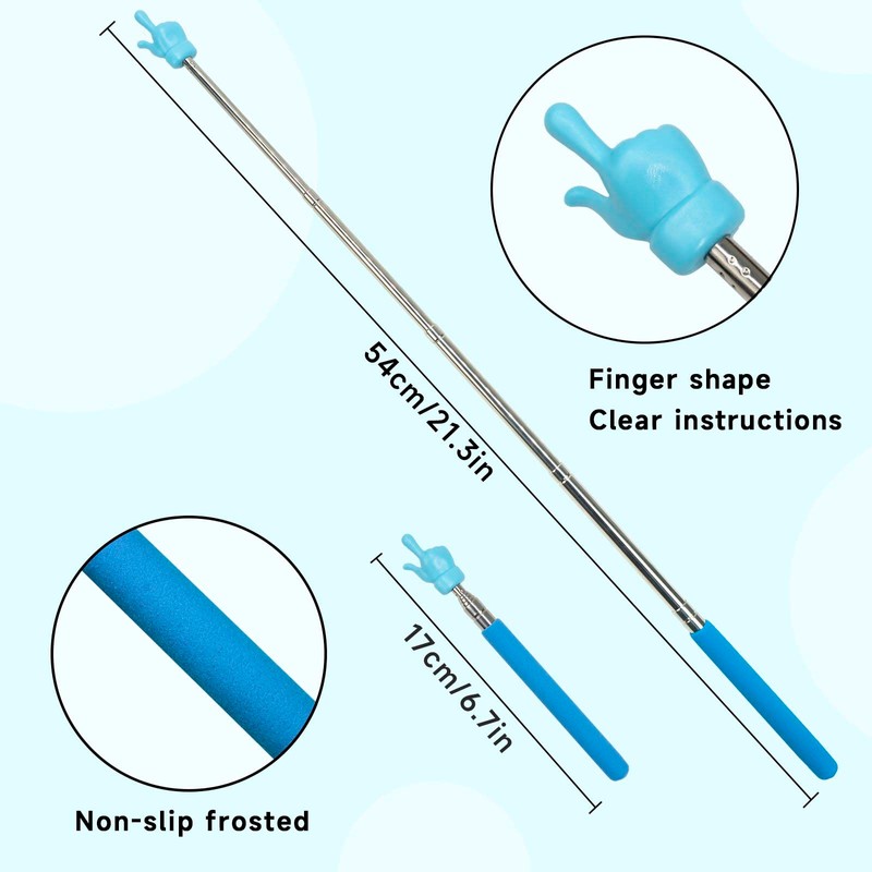 4 Pack Telescoping Pointer Whiteboard Teachers Pointer, Pointer for Classroom,
