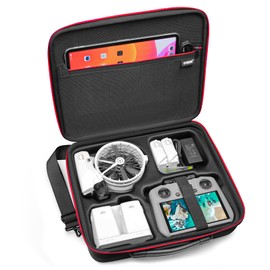 SYMIK Carrying Case for DJI Flip, Anti-water Splash, Anti-shock Compact Travel Shoulder Bag, Storage Nylon Case for DJI Flip Fly More Combo Drone Accessories, fits RC 2/RC-N3/Charging Hub/Batteries