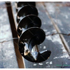 Power Planter Termite & Tree Auger (2"x24") with 3/8" Non-Slip Hex Drive for Planting Trees, Shrubs & Termite Bait Stations - Works for Hard Dirt, Clay, Rocky Soil & Sand