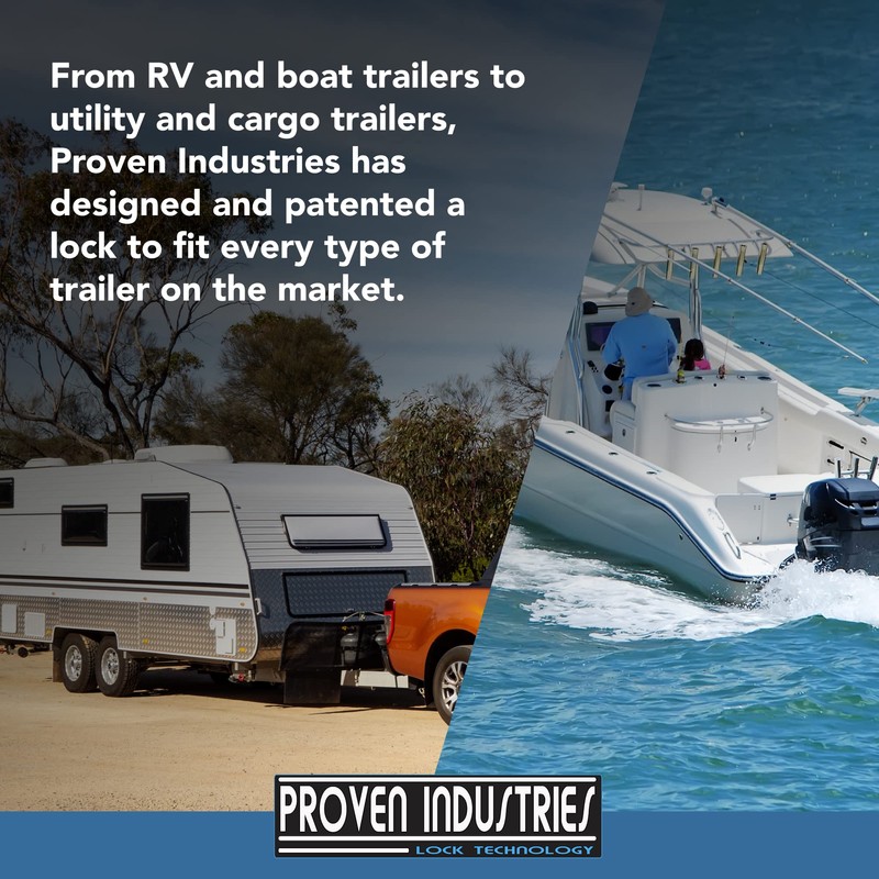 Proven Industries Model AC-100 Coupler-Bolt Lock, Adjustable Coupler Lock, Made