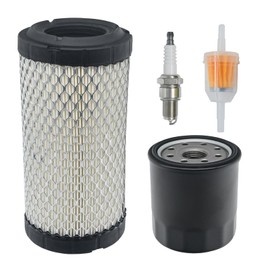 Eamonhigh Golf Cart Tune Up Kit Replacement for EZGO RXV 2008-up TXT 2010-up Gas Models Air Filter Oil Filter Fuel Filter Spark Plug Maintenance Kit Replacement for Kawasaki 4 Cycle Motor Engine