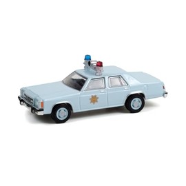 1982 FD LTD-S Country Sheriff Police Car, Light Blue - 30304/48-1/64 Scale Diecast Model Car