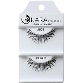 u KARA 100% Human Hair Natural False Eyelashes (#K-EL-601-12 Pack) Fake Lash Makeup