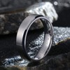 King Will 6mm Stainless Steel Ring Matte Finish & Polished