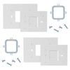 2 Pack Thermostat Wall Plate THP2400A1027W Coverplate Assembly Wall Mount