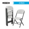 Lifetime Folding Chairs, Heavy Duty Foldable Chair Contoured for Comfort,