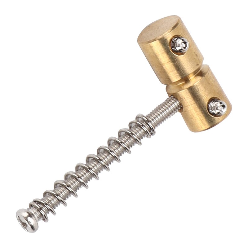 Eujgoov 4pcs Bass String Saddle Brass Bridge Set Kit Replacement