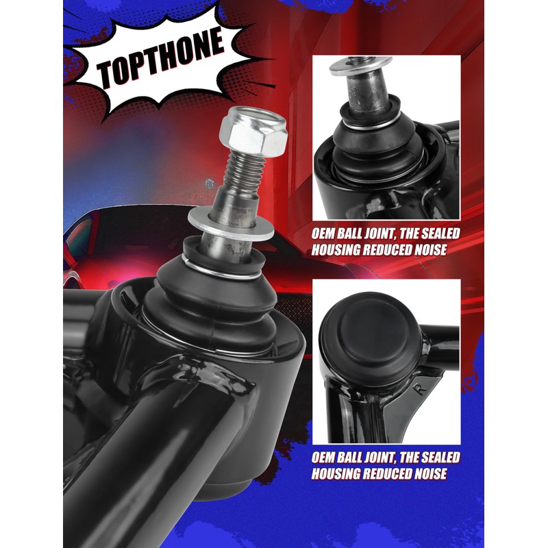 2-4" Lift Front Upper Control Arms for 1999-2006 Chevy Silverado