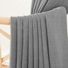 NICETOWN Faux Linen Light Grey Blackout Curtains, Hook Belt/Rod Pocket/Back