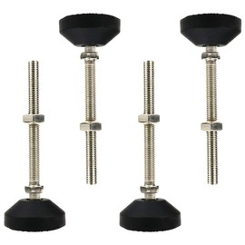 LC LICTOP 4Pcs M10x100 Thread Furniture Glide Swivel Leveling Mount Heavy Duty Machine Leveling Feet 2" Dia Metal Adjustable Leveling Feet