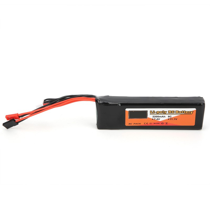 3S Lipo Battery 11.1V 2200mAh 8C Multiplug Large Capacity Battery