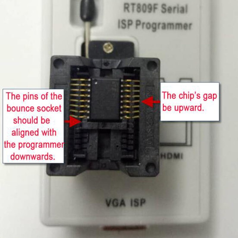 XGOIENZI RT809F Programmer 8 Adapters Motherboard Reader sop8 IC Socket