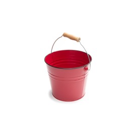 Nantucket Seafood Red Serving Pail Ice Bucket, 7.25 x 7.25 x 6 inches