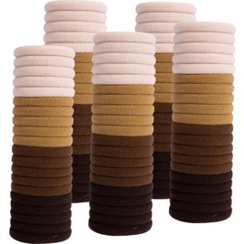 Lavema 100 Pieces Women Girls Seamless Thick Hair Bands Multicolor Elastic Hair Ties