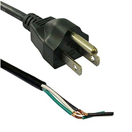 HQRP 10ft AC Power Cord Compatible with Makita 664630-7 410 Dust Collector, 906H 9300 Grinder, DA6300 Angle Drill Mains Cable Repair