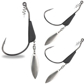 Reaction Tackle Bladed Swimbait Hooks - 3/16-4/0