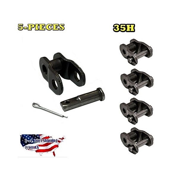 Jeremywell 35H Heavy Duty Roller Chain Offset Link (5PCS)