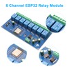 APKLVSR ESP32 8-Channel Relay Module, ESP32 WiFi Bluetooth BLE Relay
