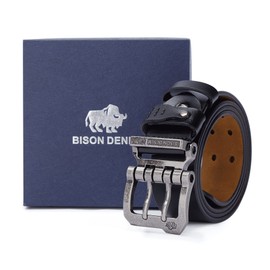 BISON SPIRIT Men's Belt Leather Waistband Casual Alloy Buckle fashion Belts