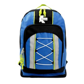 K-Cliffs 15 Inch Lightweight Water-Resistant Backpack with Adjustable Straps | Blue