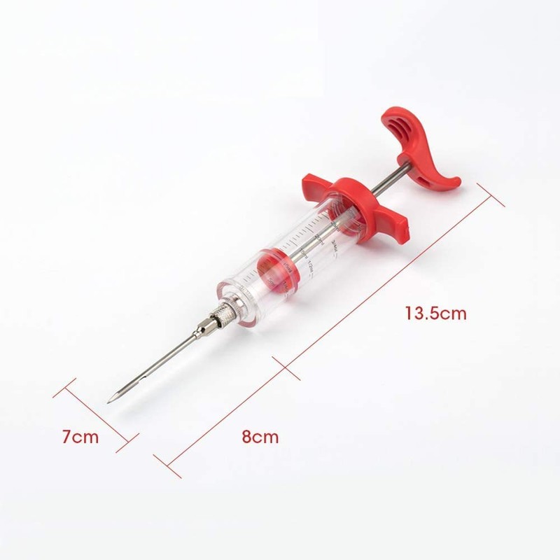 Meat Injector, Plastic Marinade Turkey Injector with 1-oz Capacity 2pcs