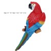 Haosie Garden Parrot Statue, Simulated Resin Parrot Wall Sculpture, Outdoor