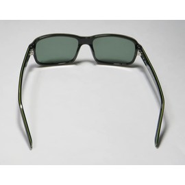 Eddie Bauer 32606p Mens Rectangular Full-Rim Polarized Lenses Sunglasses/Eyewear (57-17-140, Green)