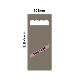 WE-STOCK Vegetable Slicer Made of Solid ABS with Ergonomic Handle - Thin Slices 1 mm - Ideal for Vegetables, Vegetables and Fruits - Dimensions 270 x 105 mm (Grey)