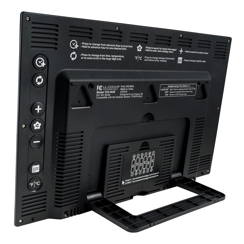 La Crosse Technology 513-05867-INT Extra-Large Atomic Digital Clock with Indoor