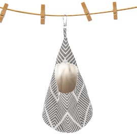 ZcrPrn Clothes Peg Bag,Peg Bag,Hanging Conical Peg Bags for Washing Line,Peg Bags Sliding on Clothesline,Reusable Pegs for Washing Line with Bag