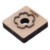 Mingzhe Flower Shape Hollow Stamping Cutter Mold with Birch Wood