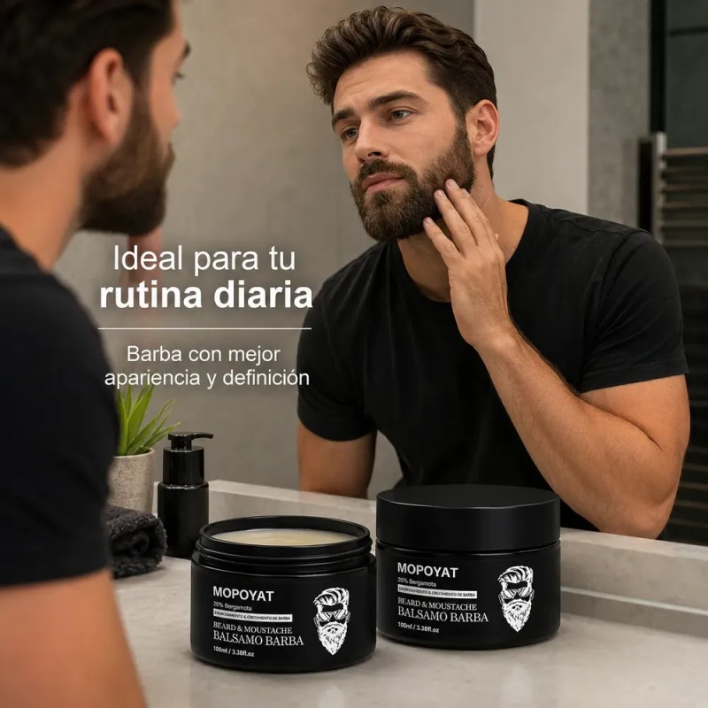Kit 2 Unidades Balsamo Para Crecer La Barba Al 20%