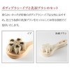アートブラシ社 馬毛ボディブラシ・さくら イブ＋洗顔ブラシセット
