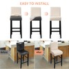 Fuloon Waterproof Chair Covers, Bar Stool, Stretch Jacquard Bar Stool